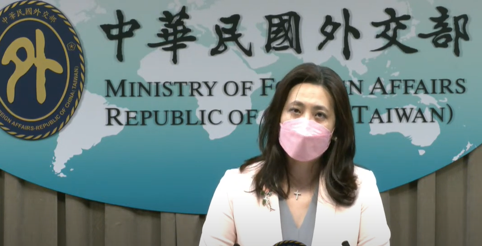 外交部發言人歐江安。 圖：擷自直播影片