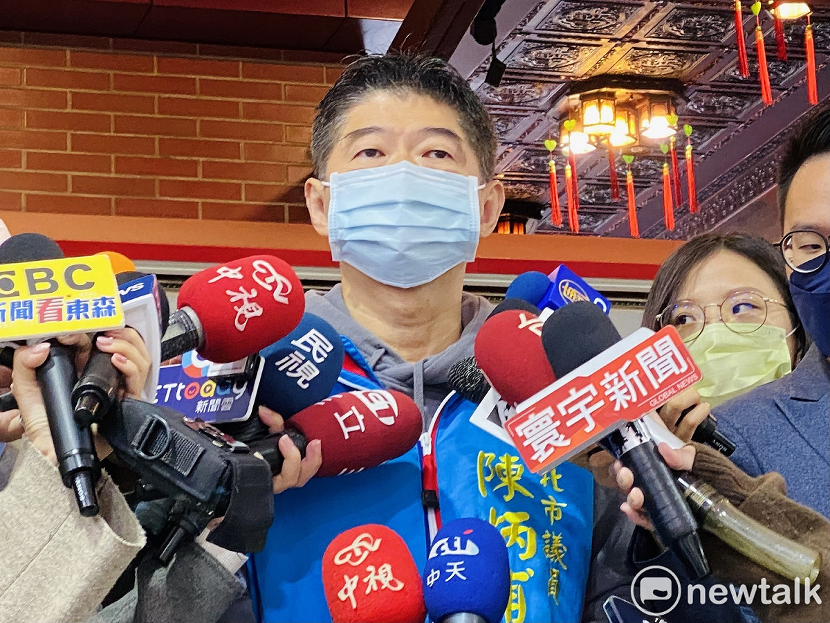 國民黨台北市議員陳炳甫。 圖：周煊惠 / 攝
