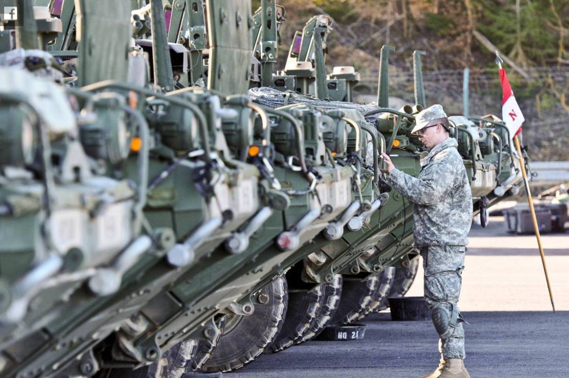 美軍駐德基地的裝甲車。 圖 : 翻攝自US Army