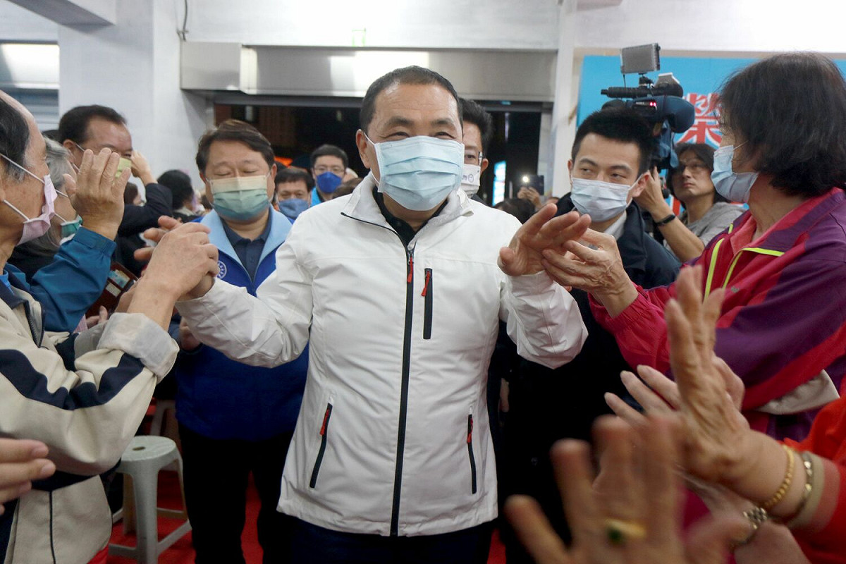 侯友宜表示，他感受到中和地區滿滿的支持，這次投給他的比例更大，他會為新北、中和更努力好好做事。 圖：侯選辦提供
