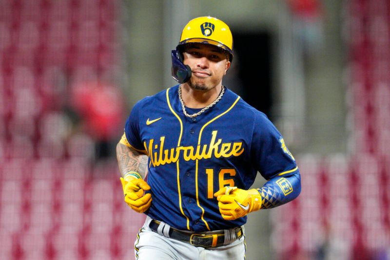 ▲釀酒人華裔二壘手Kolten Wong（圖／美聯社／達志影像）