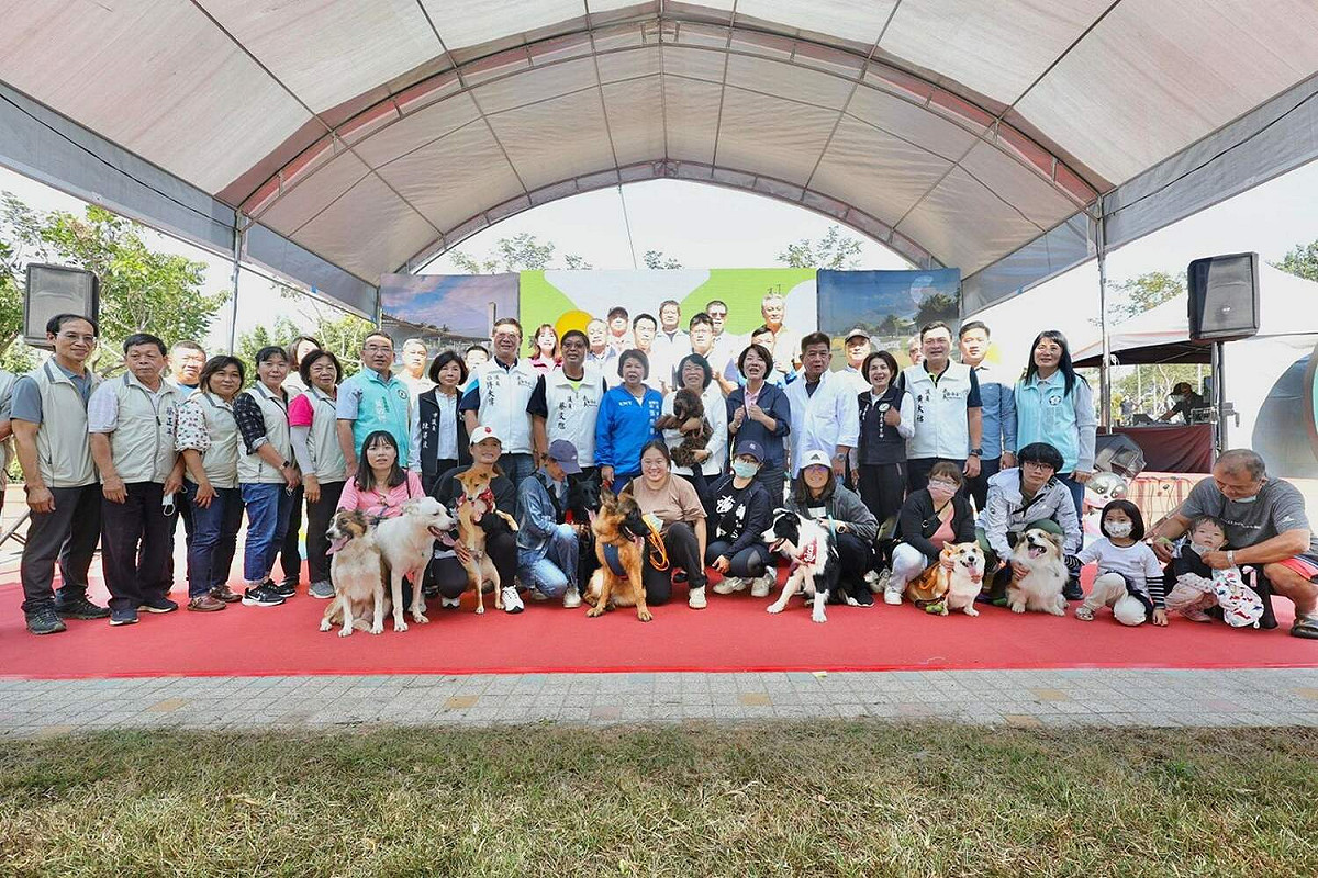 嘉義市首座寵物公園昨天開工。 圖：嘉義市政府/提供
