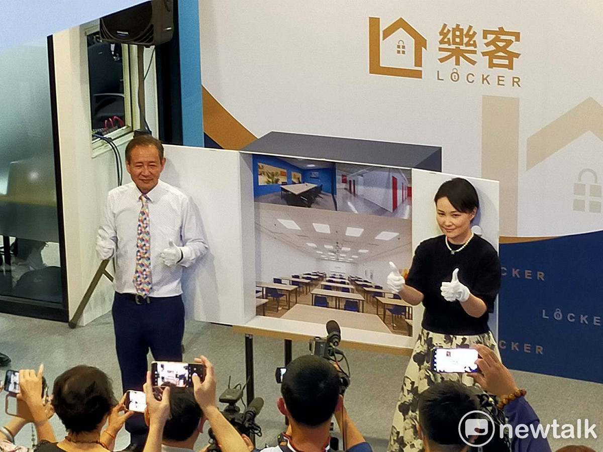 樂客共享空間由總經理及執行長共同開箱後啟用。 唐復年/攝
