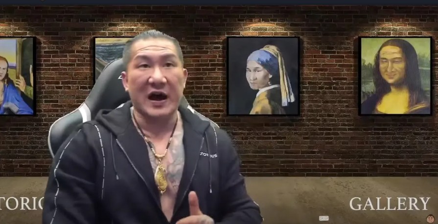館長直播中再度砲轟民進黨。 圖：翻攝館長惡名昭彰YouTube