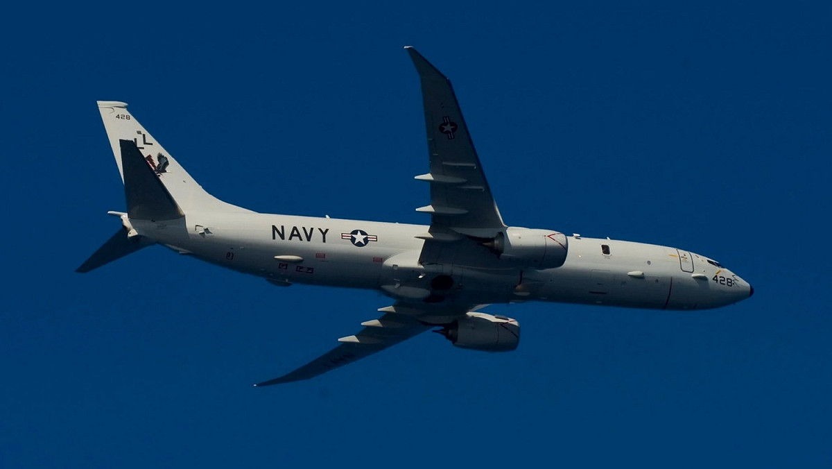 美國海軍P-8A「海神式」(Poseidon)海上巡邏機。 圖：翻攝U.S. Navy(資料照片)