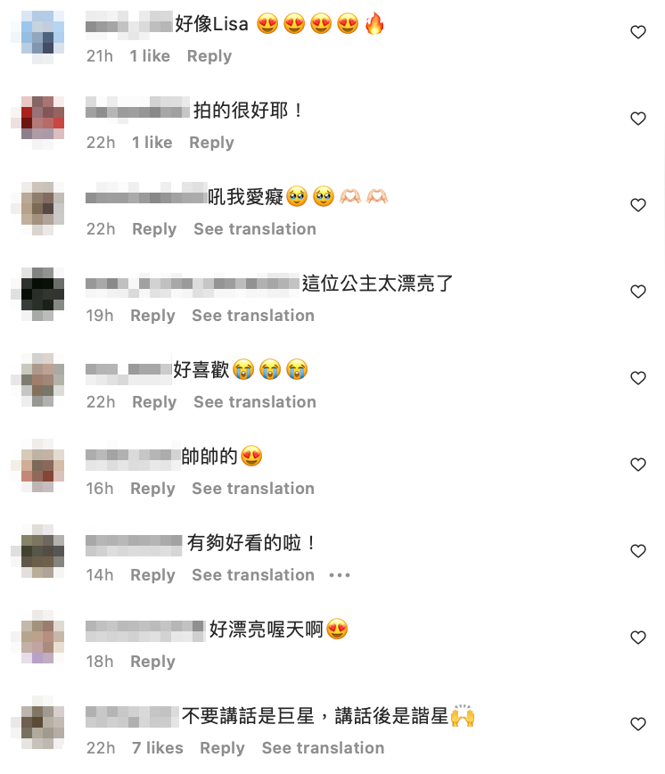還有網友留言笑虧「不要講話是巨星，講話後是諧星！」 圖：翻攝自白癡公主IG