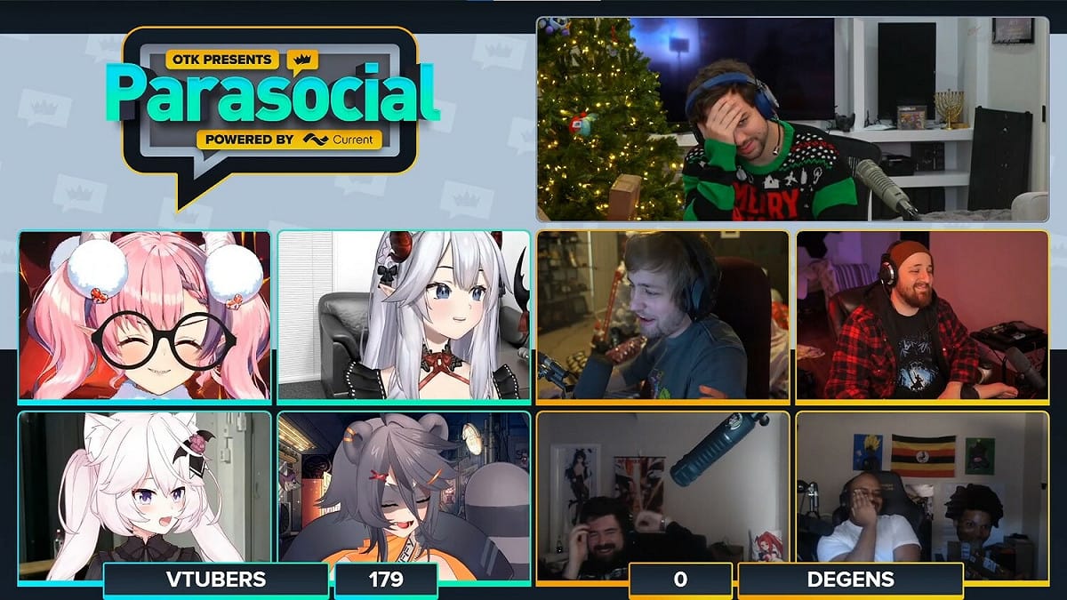 Sodapoppin和Veibae去年底在實況節目「Parasocial」上認識。 圖：翻攝自Twitch/Mizkif