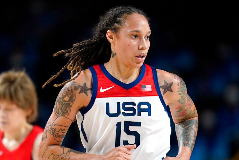 美國女籃中鋒「女魔獸」Brittney Griner。 圖／美聯社／達志影像