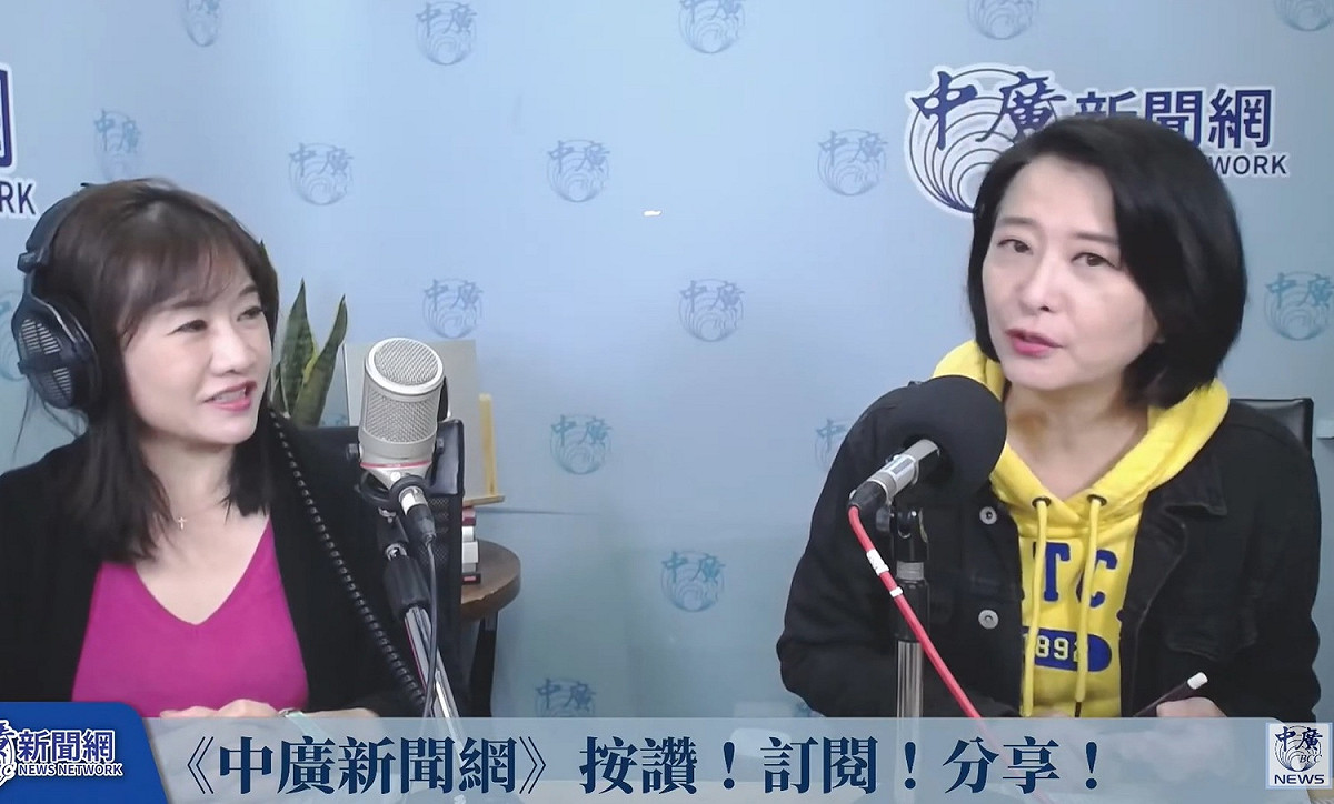 王鴻薇接受中廣節目《千秋萬事》專訪。 圖：擷取自中廣《千秋萬事》Youtube