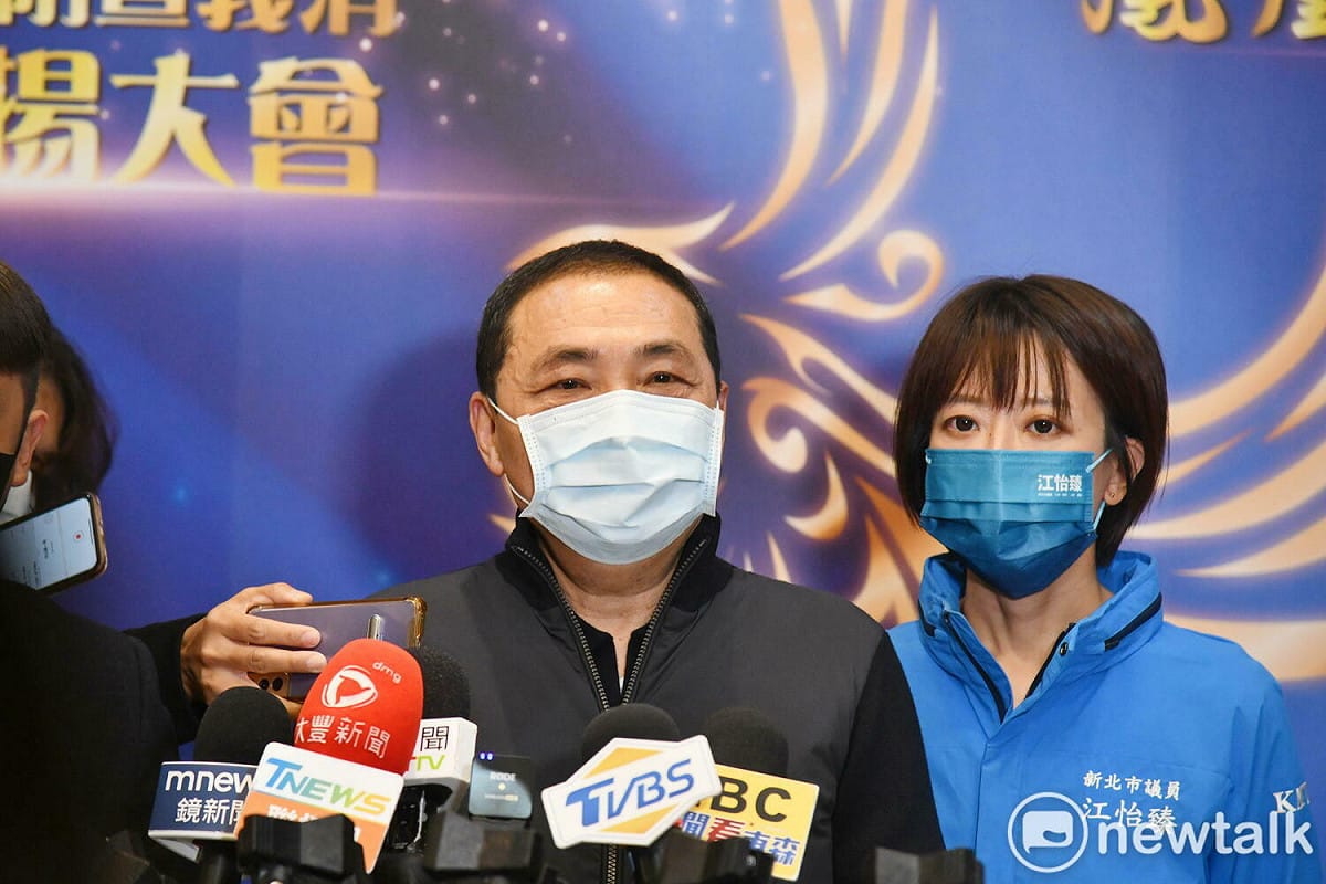 對於是否接戰2024總統大選，侯友宜未正面回應，僅表示「大家好好努力為這塊土地好好做事」。 圖：林昀真／攝