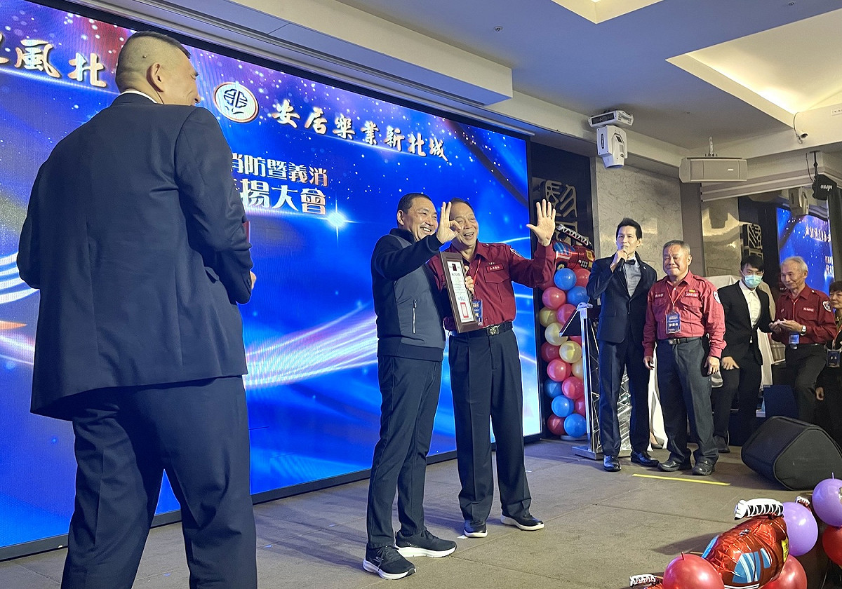 義消總隊副總隊長李阿乾服務年資35年。 圖：新北市消防局提供