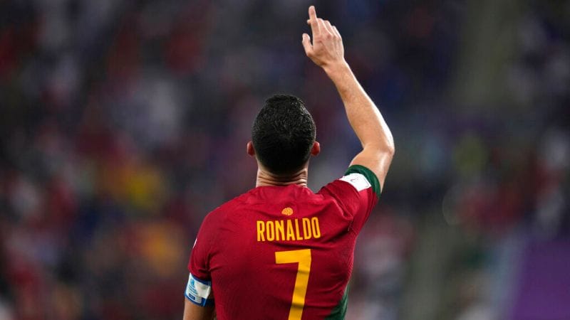 葡萄牙超級球星C羅（Cristiano Ronaldo）告別卡達世界盃。 圖／美聯社／達志影像