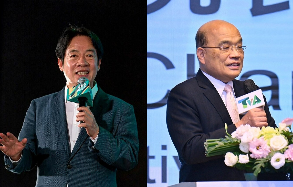 副總統賴清德(左)、行政院長蘇貞昌(右)。 圖:翻攝自賴清德臉書、行政院提供/新頭殼合成