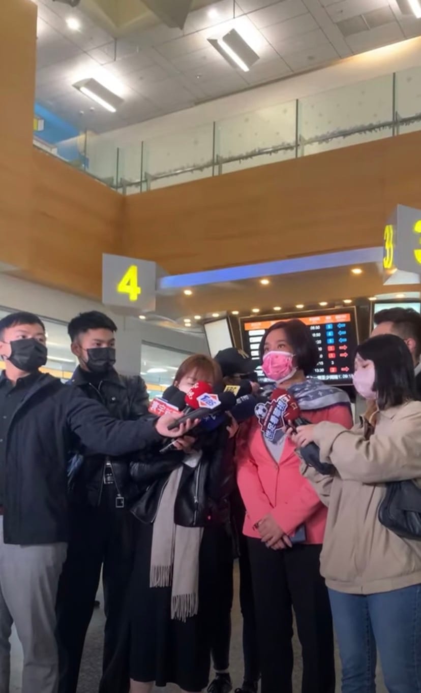 金門縣國民黨立委陳玉珍今天搭機前往廈門，討論金門高粱與小三通復航等問題。 圖：翻攝自陳玉珍臉書