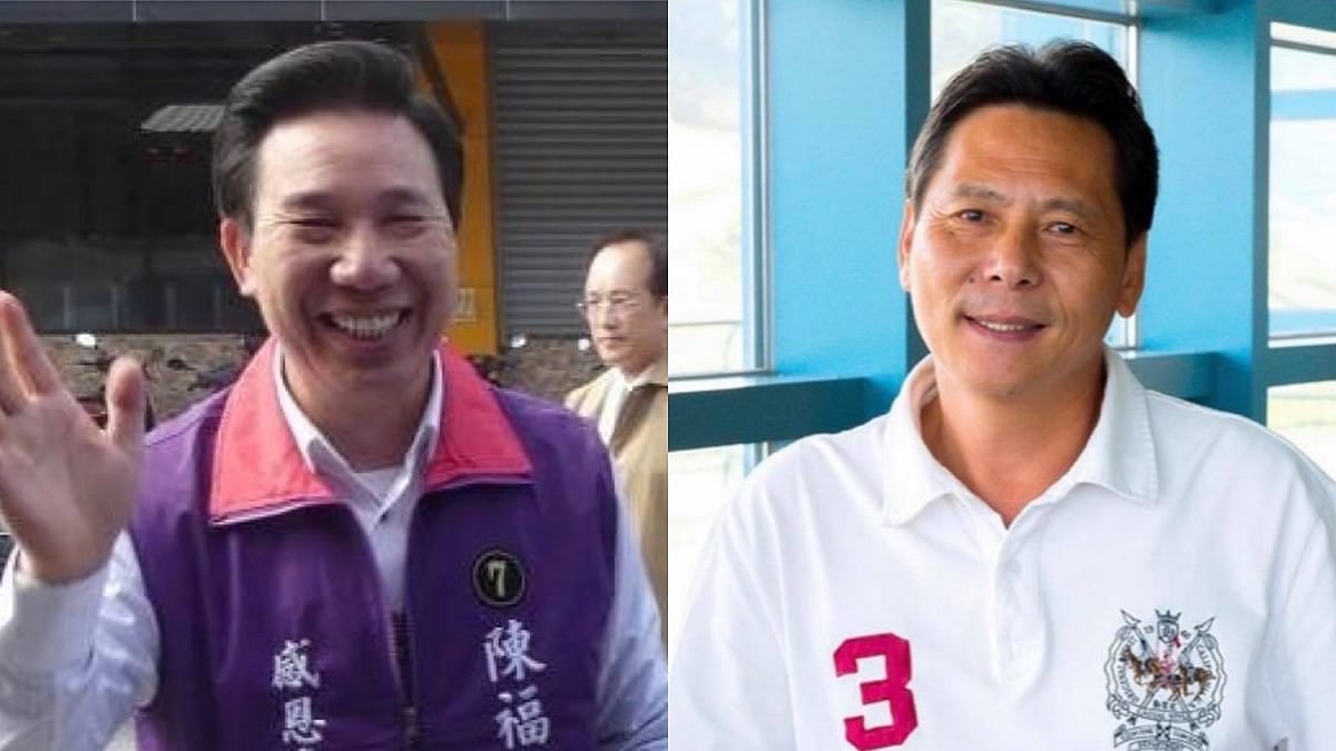 金門縣長當選人陳福海（左）與連江縣長當選人王忠銘（右）赴陸商討小三通問題。 圖：新頭殼合成（陳福海臉書／王忠銘臉書）