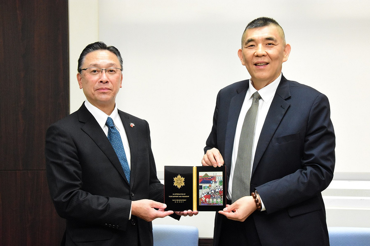 消防局長黃德清表示，日本與新北市長年有跨國培訓及各項演習支援合作，透過國際觀點提升我國防救災人員實力。 圖：新北市消防局提供