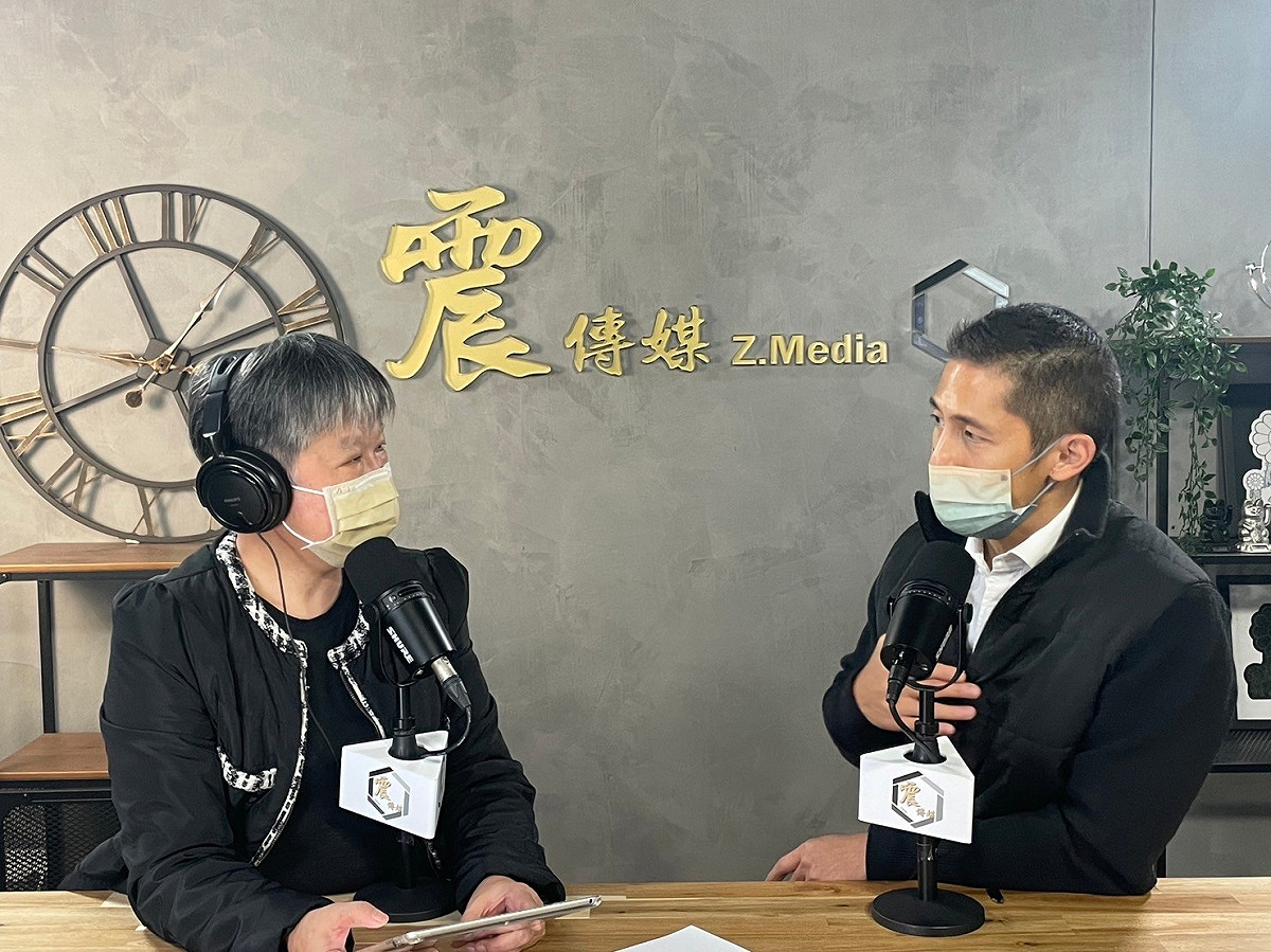 吳怡農接受震傳媒節目主持人黃光芹訪問 圖：震傳媒提供