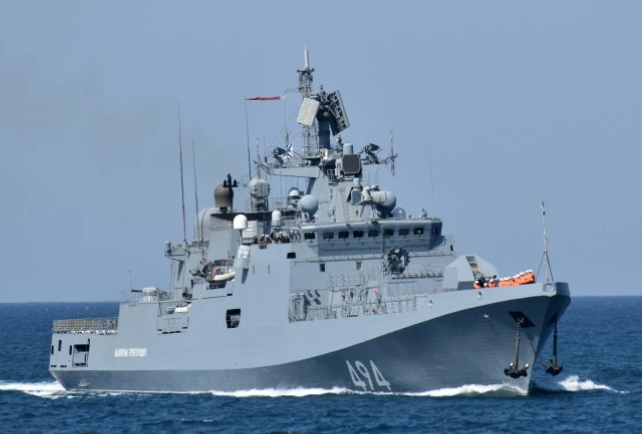 俄羅斯黑海艦隊的主力戰艦為11356R護衛艦，其輪流部署在黑海，一方面為塞凡斯托堡市提供防空掩護，一方面發射巡航導彈打擊烏克蘭目標。 圖:翻攝自騰訊網