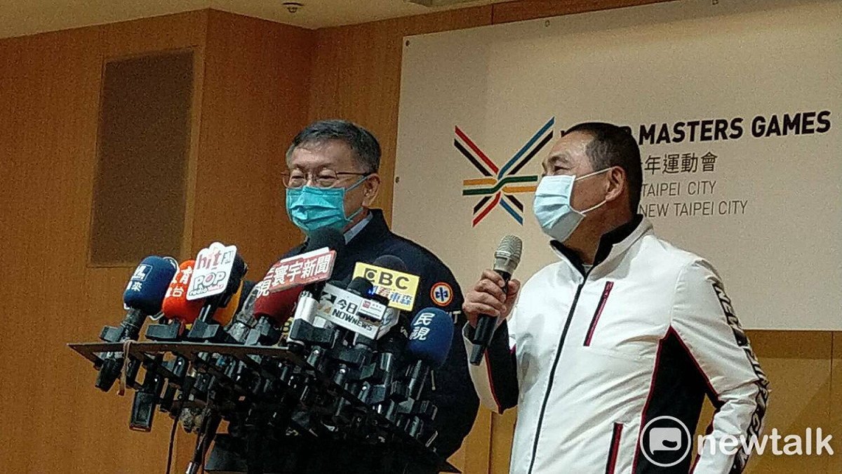 柯文哲、侯友宜頻被問到2024動向。 圖：林昀真/攝