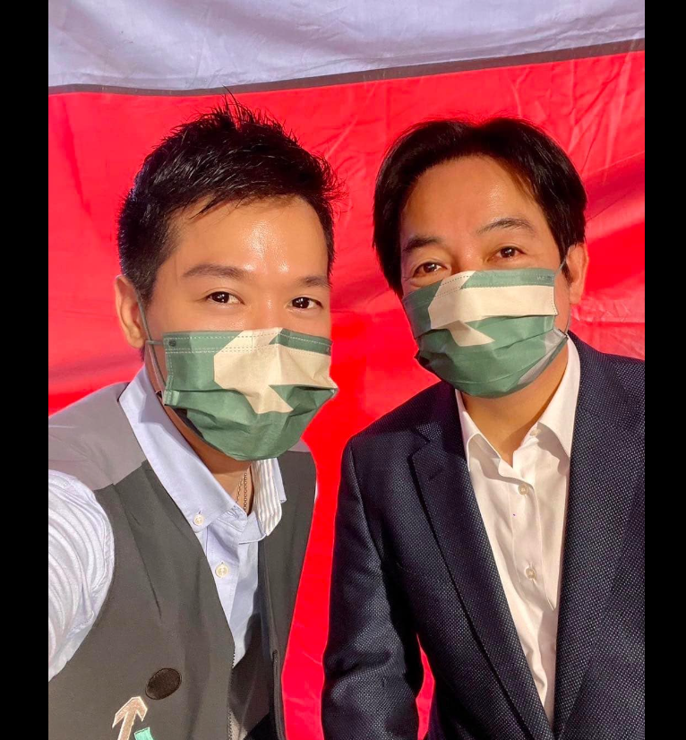 何志偉表示，相信賴清德會是一個可以帶領民進黨往前的好人選。 圖：翻攝自何志偉臉書