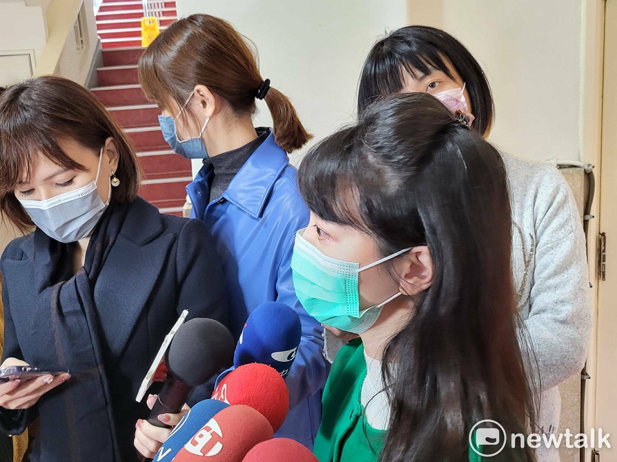 高嘉瑜上午接受媒體訪問。 圖：陳佩君／攝