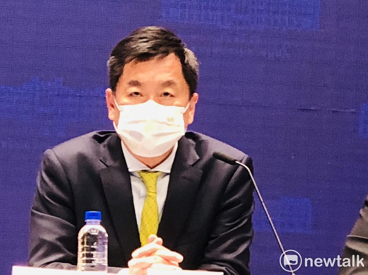內政部次長陳宗彥今（15）日列席行政院會後記者會。 圖：謝莉慧/攝
