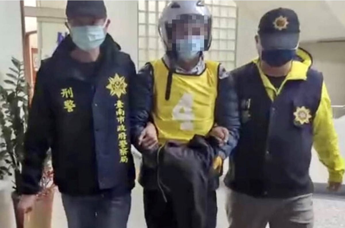 警方14日逮捕涉嫌提供犯案衝鋒槍的嫌犯楊展華，楊嫌與「紅龜」洪政軍涉嫌策畫該案，案發原因指向光電利益糾紛。 圖：台南市警察局提供