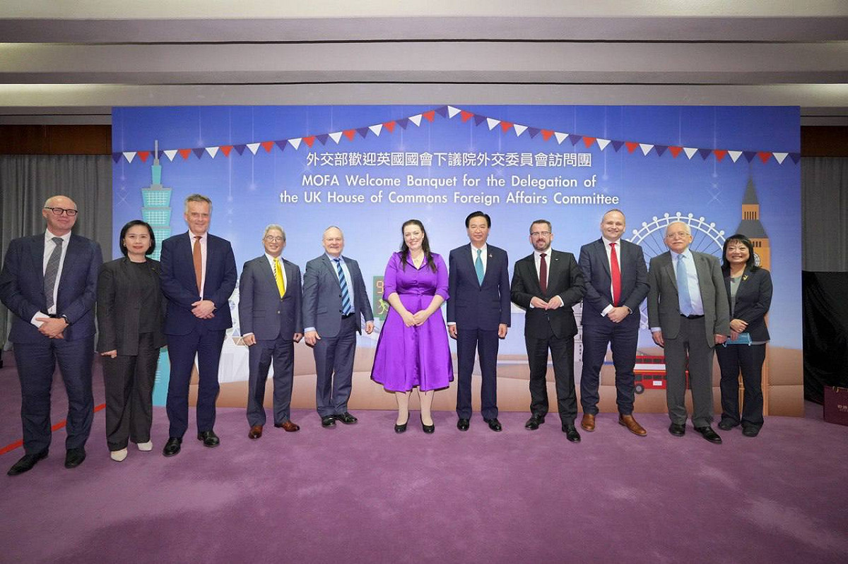 英國國會下議院外交委員會主席柯恩詩（Alicia Kearns）2022年11月曾率團訪台。 圖：外交部／提供 (資料照)