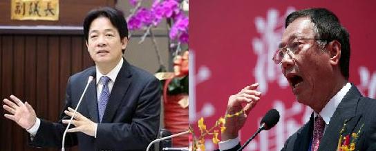 賴清德與郭台銘都被視為2020大縫的可能人選。 圖：新頭殼電腦合成