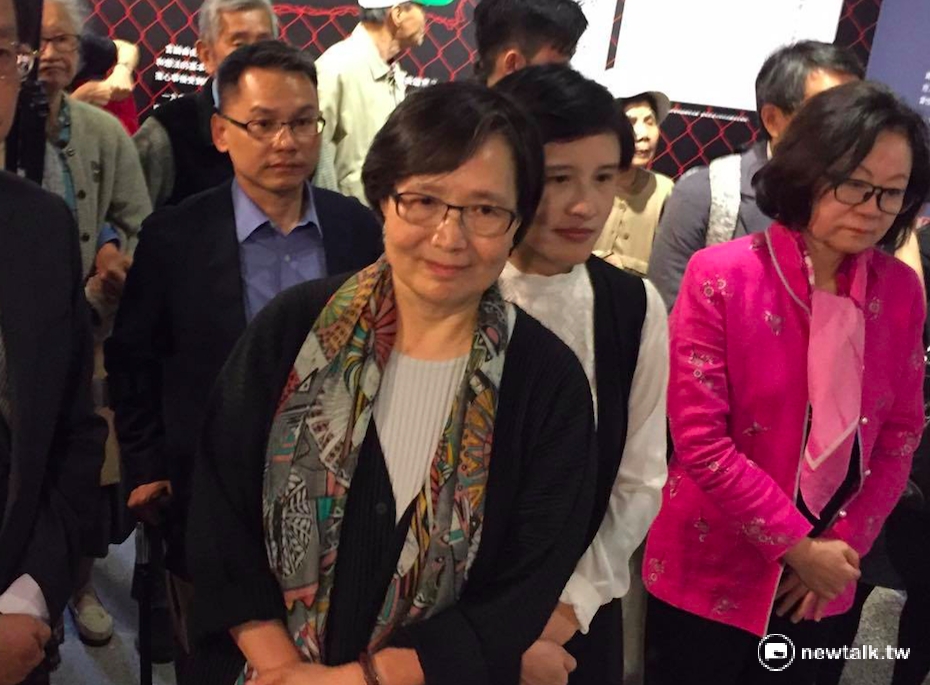 鄭南榕妻子葉菊蘭6日出席言論自由特展。 圖：鄭佑漢/攝