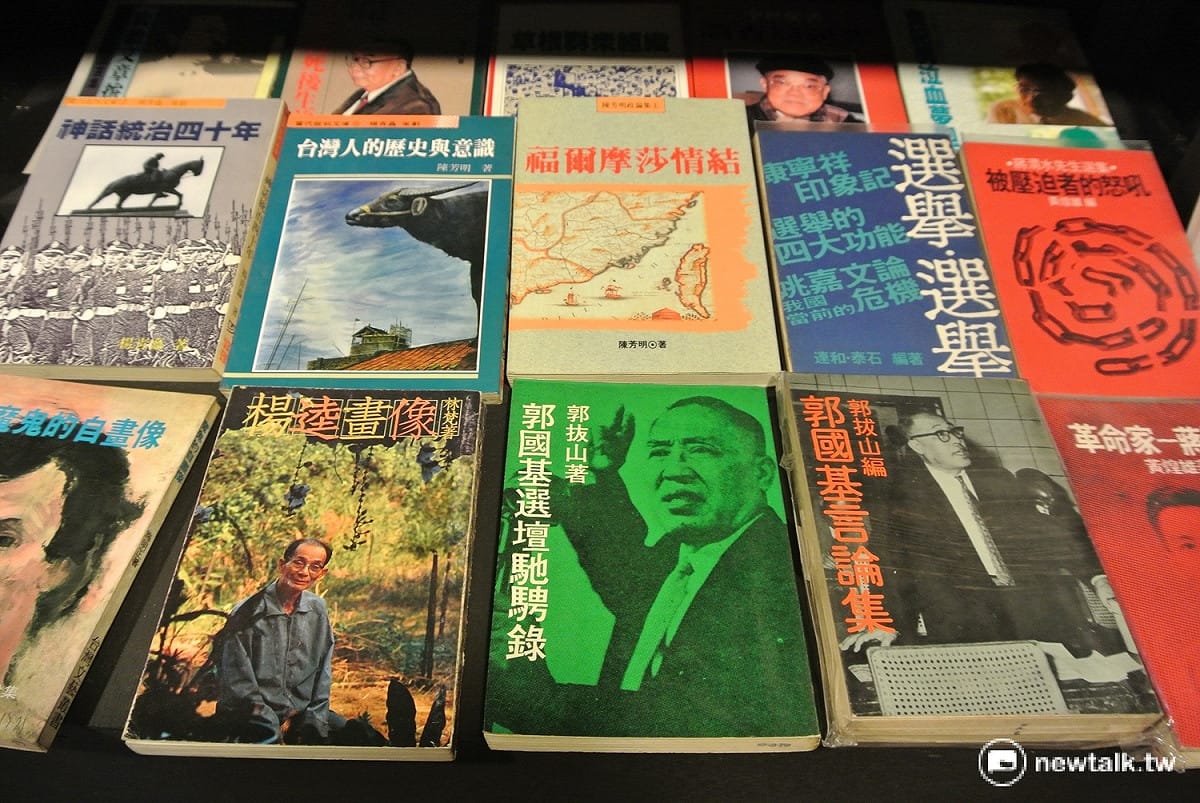 台中市的言論自由日系列活動包括禁書展。 圖：唐復年/攝。