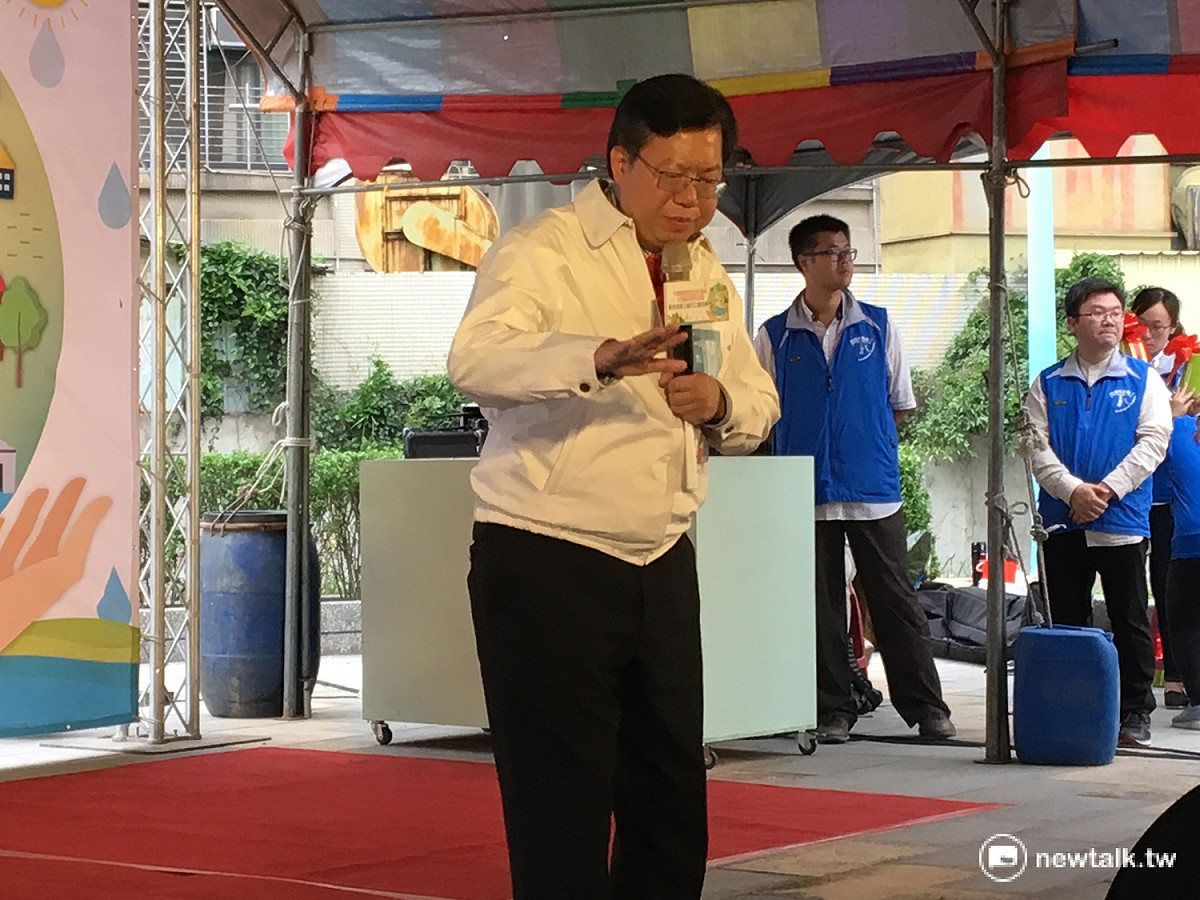 桃園市長鄭文燦提及桃捷中壢段增設七站。 圖：鍾孟軒/攝