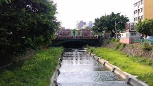 台中市的柳川、綠川整治工程。 圖:翻攝自網路台中市長林佳龍視察柳川、綠川整治工程。資料照片。