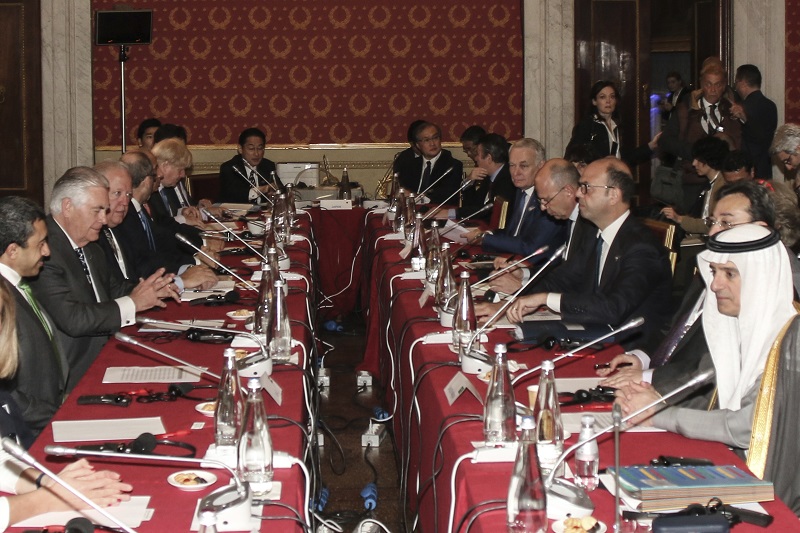 7大工業國集團（G7）外長11日決議，將不會對敘利亞阿塞德政府與俄羅斯進行經濟制裁。 圖片來源：達志影像/美聯社