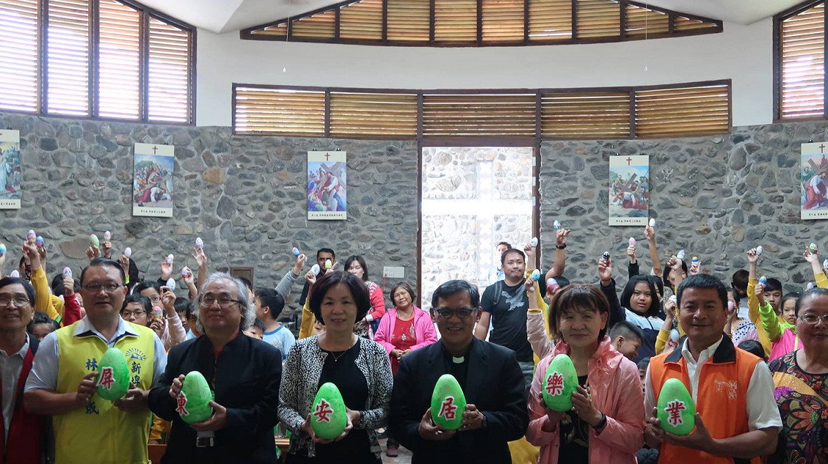 玉環天主堂由德國道明會聘請德國建築師來台規劃。 圖：屏東縣政府提供