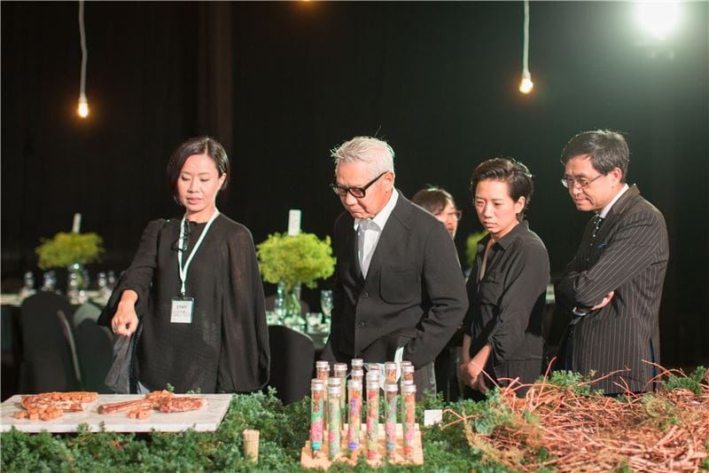 晚宴以「春天的家宴」為主題，以臺灣特色食材呈現，體驗食材背後的在地故事及精神。 圖：翻攝自文化部