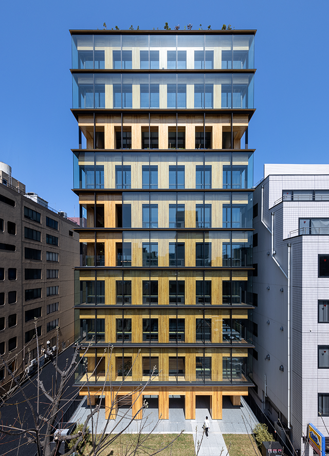 在橫濱市內矗立著國日本首座純木大樓。 圖：擷取自株式会社大林組網頁