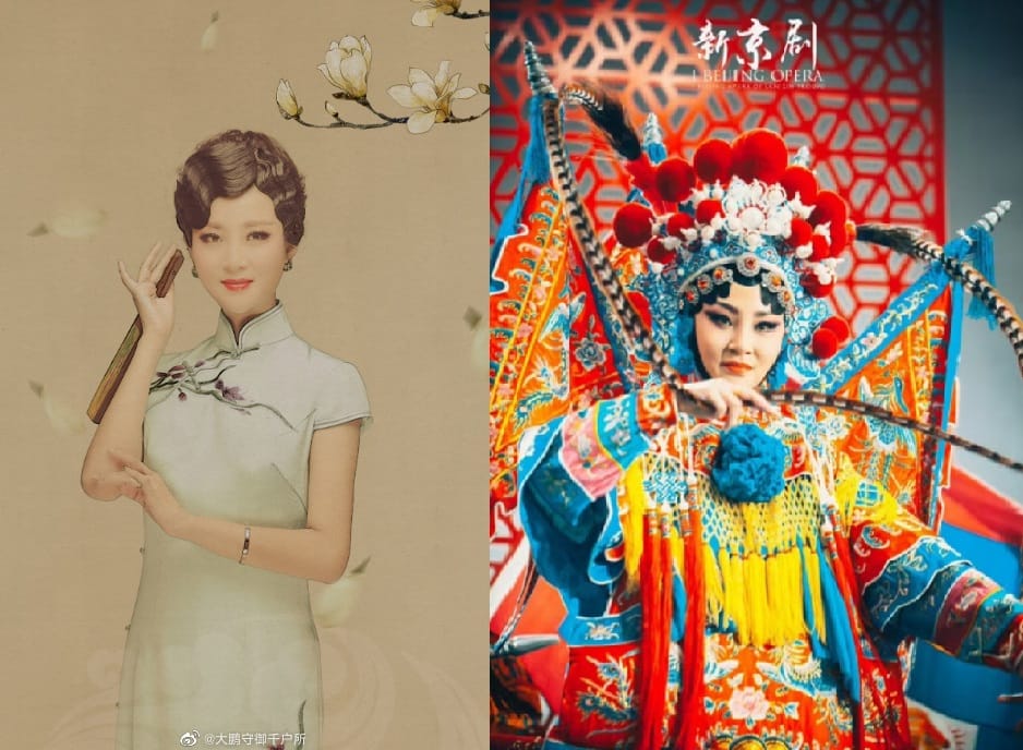 中國京劇名伶、新京劇創始人儲蘭蘭，18日凌晨去世，傳死因是新冠併發症。 圖:翻攝自微博