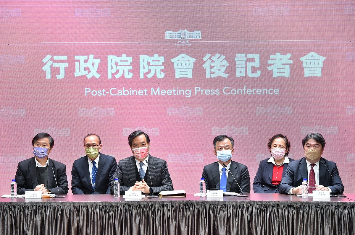 行政院今（22）天舉行院會後記者會。 圖：行政院提供
