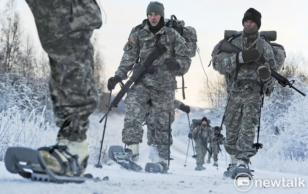 美國持續與北極海周邊國家合作，嘗試將軍事力量重返北極。 圖：達志影像／美聯社