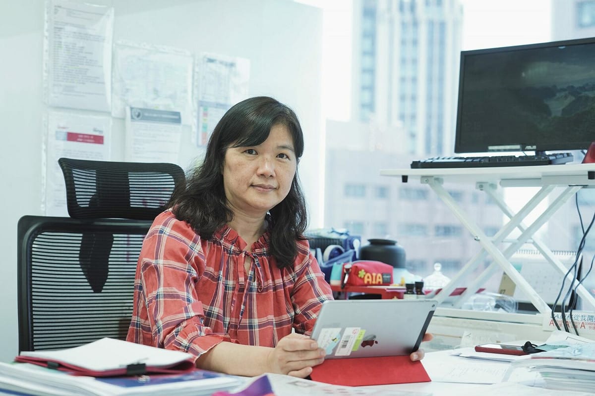 AIA友邦人壽台灣分公司人資長廖穗芬。認為工作環境應努力符合人性。 圖：樹冠生活／提供