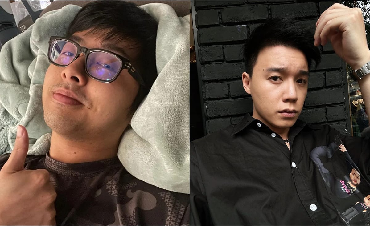 實況主丁特(左)、Toyz(右)。 圖：翻攝自丁特、Toyz臉輸