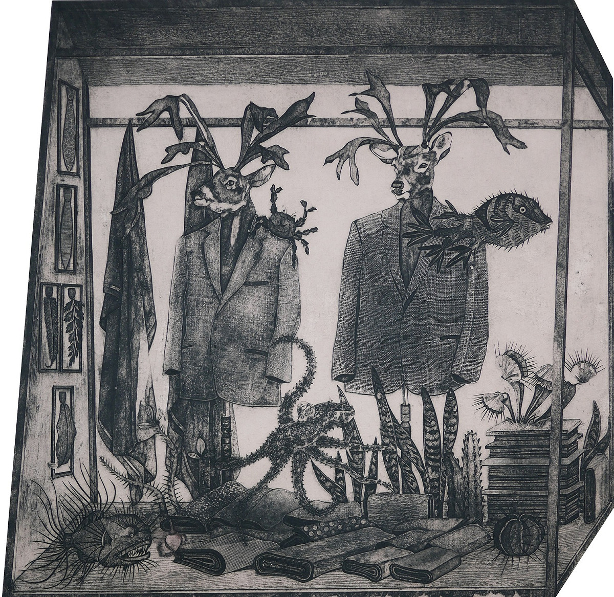 藝術家陳韻涵個展「奇家厝」，2022年12月15日至12月28日於華江館展出。圖為陳韻涵作品《奇家厝》。 圖：新北市文化局提供