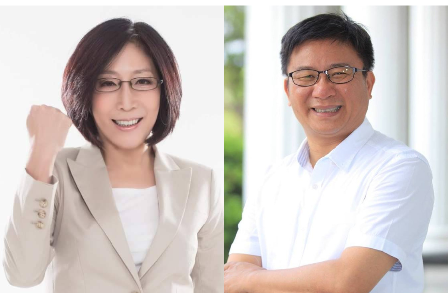 高雄市前議長康裕成（左）與黨團總召鄭光峰（右）兩派系相爭，高雄議長至今難產。 圖：取自鄭光峰、康裕成臉書（新頭殼合成）