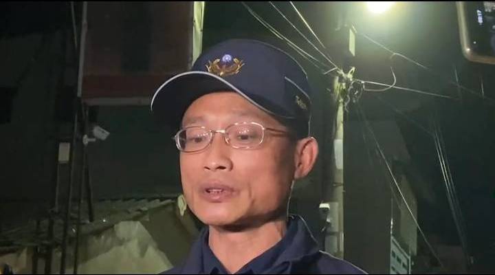岡山分局長洪順隆說明事發經過。 圖：高市警岡山分局/提供