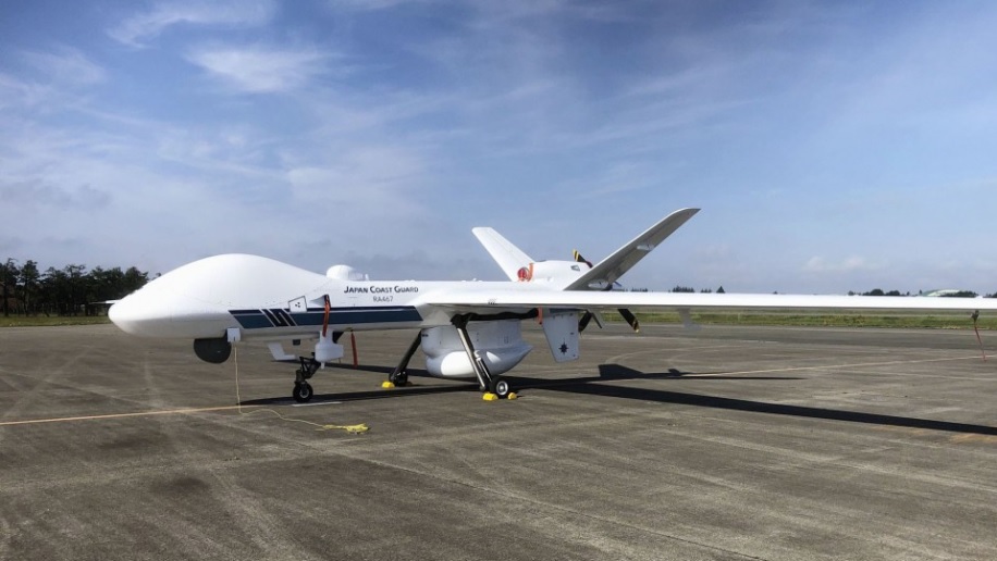 日本海保擬擴大MQ-9B無人機數量至3架。 圖：翻攝Japan Coast Guard