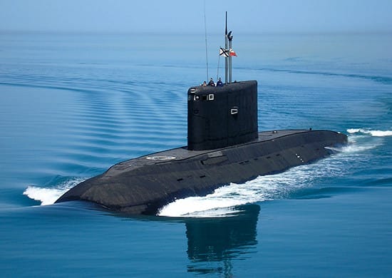俄國柴電潛艦「頓河畔羅斯托夫號」 圖／翻攝自俄羅斯國防部