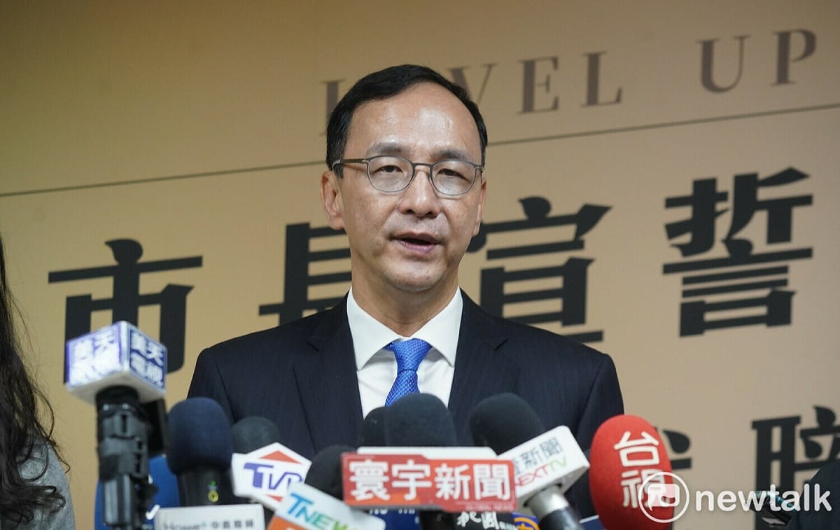 國民黨主席朱立倫表示，夏立言訪問中國是要解決台灣農漁產品經貿問題，台灣基進痛批夏立言和國民黨又再騙。 圖：林昀真/攝（資料照）