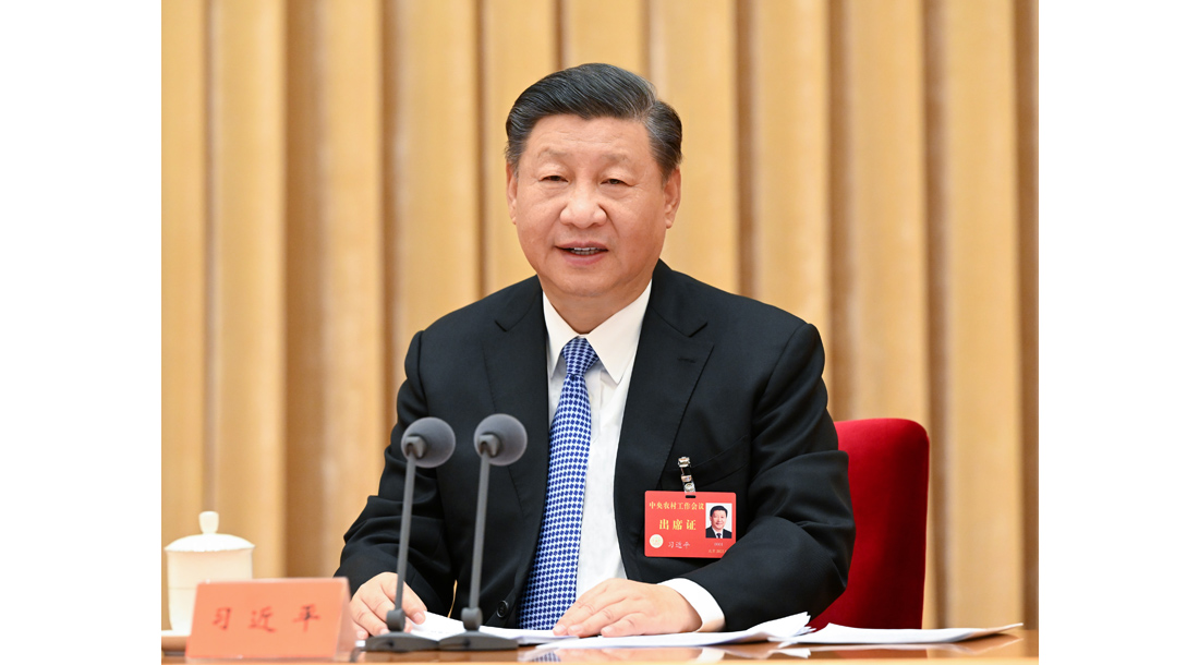 有專家認為，中國領導人習近平能夠順利連任的原因是因為喊著占領台灣的口號。 圖：翻攝自中國政府網（資料照）