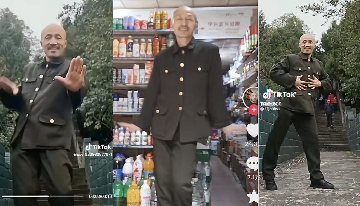 抖音上近期爆紅的「蔣校長」。 圖:翻攝自抖音